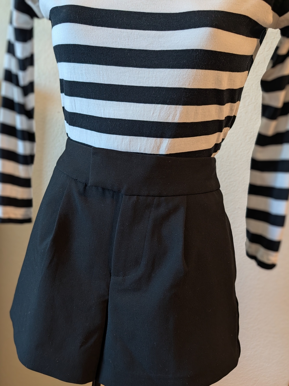a new day Black High-Waist Tailored Shorts